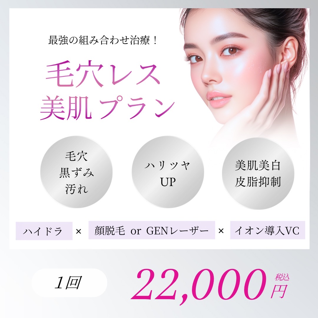 毛穴レス美肌プラン